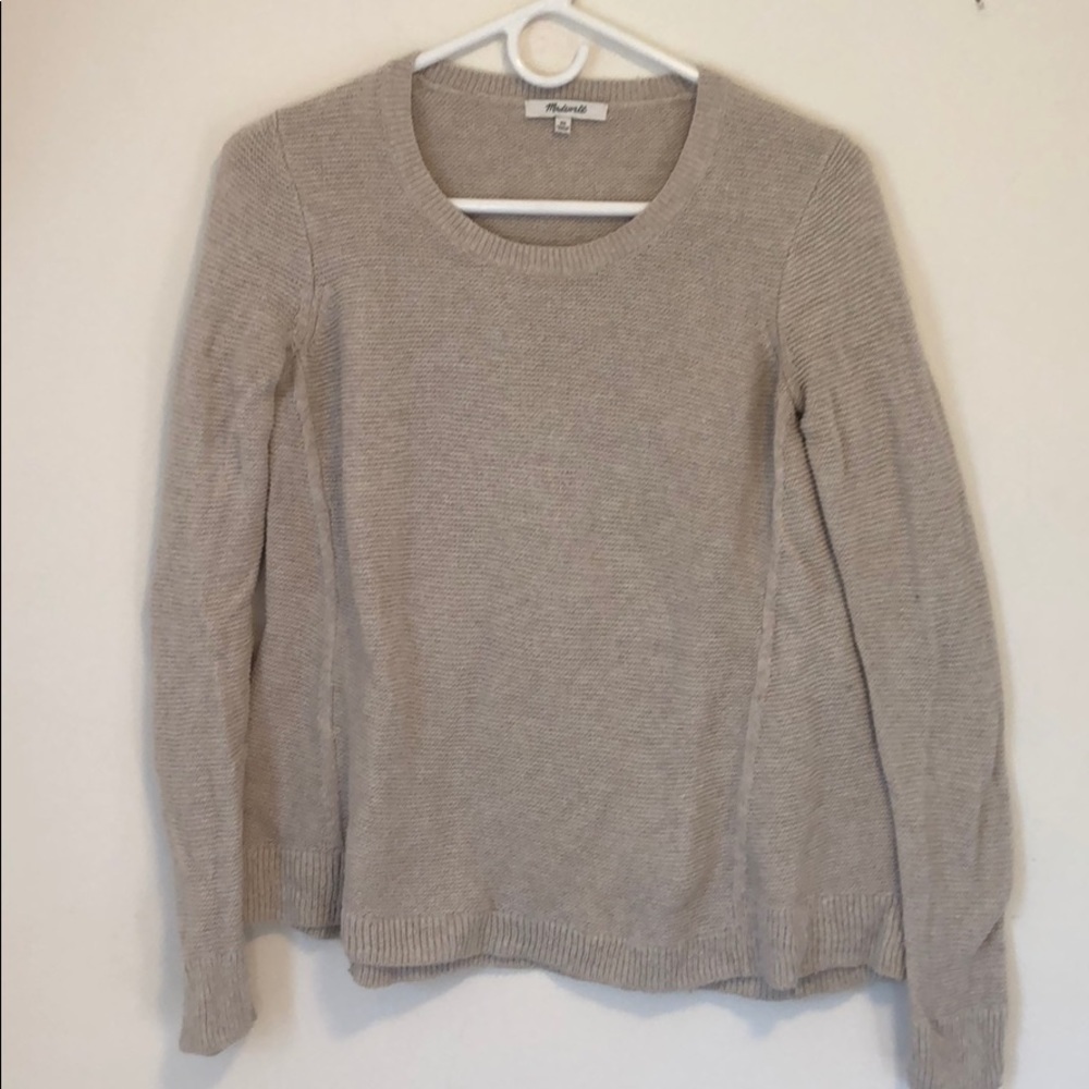Madewell waffle print pullover sweater - Picture 1 of 3